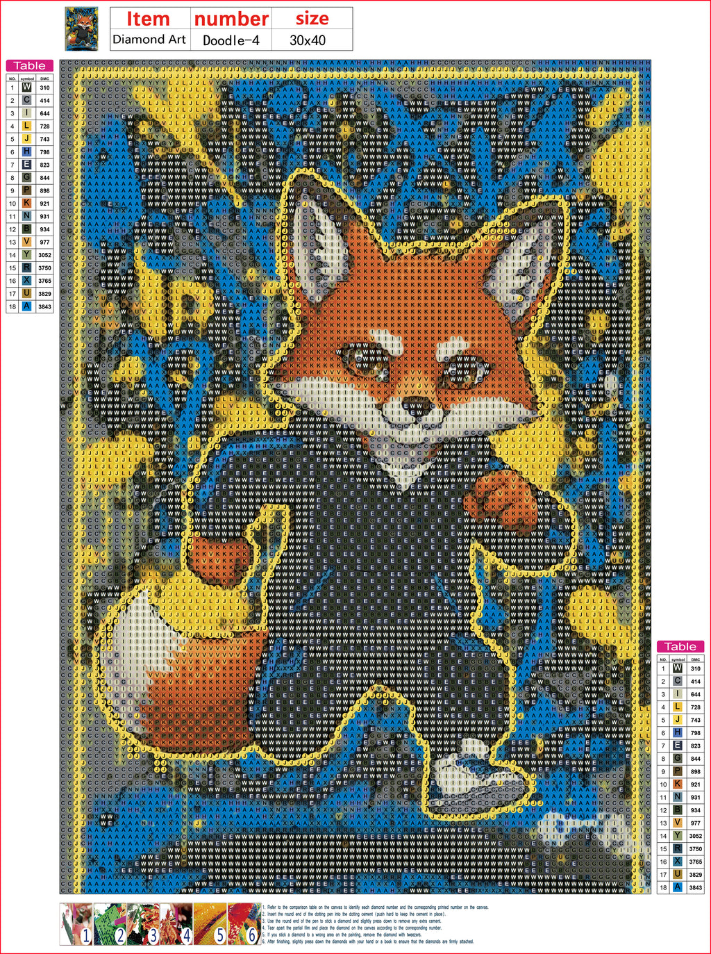 Urban Fox – Graffiti Runner | Diamond Painting 30×40 cm